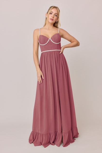 Shylah Luxe Chiffon Dress | Made To Order | Rosewood