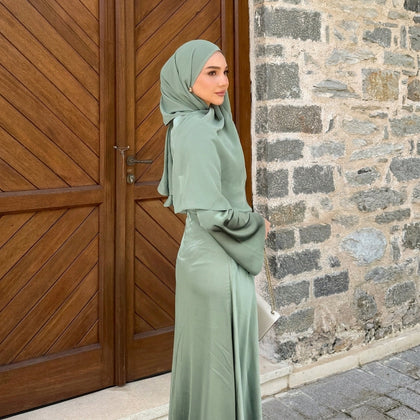Chiffon Mini Hijab | Made To Order | Sage