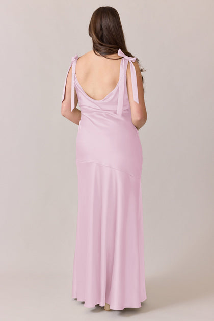 Aaliyah Satin Dress | Made To Order | Baby Pink