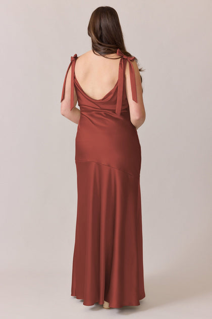 Aaliyah Satin Dress | Made To Order | Cinnamon Rose
