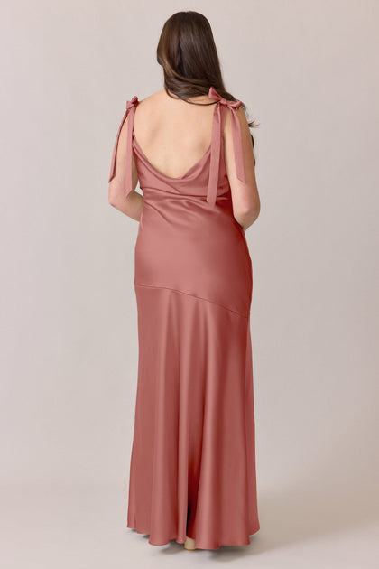 Aaliyah Satin Dress | Made To Order | Desert Rose