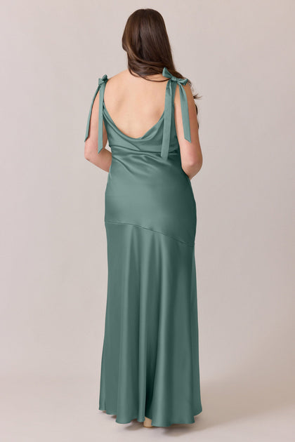 Aaliyah Satin Dress | Made To Order | Rosemary