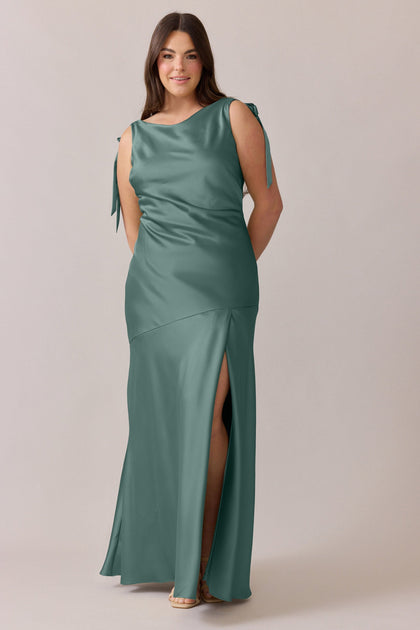 Aaliyah Satin Dress | Made To Order | Rosemary