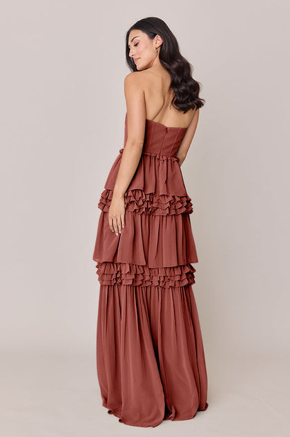 Adeline Chiffon Dress | Made To Order | Cinnamon Rose