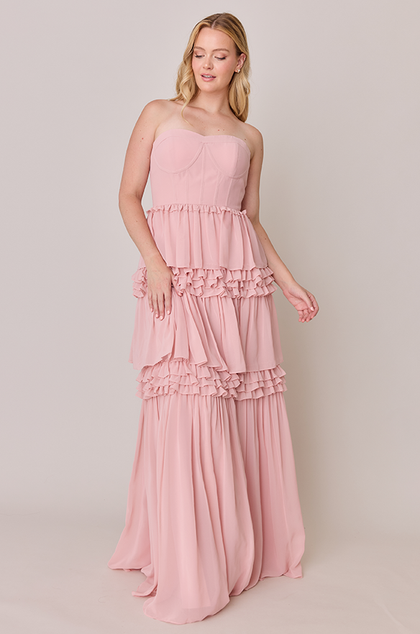 Model: Sydney; Size: 10; Color: Blushing Bride