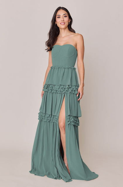 Adeline Chiffon Dress | Made To Order | Rosemary