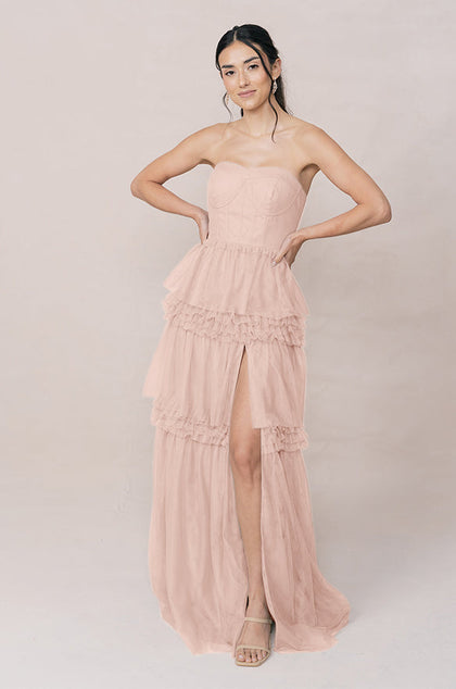 Adeline Tulle Dress | Made To Order | Blush