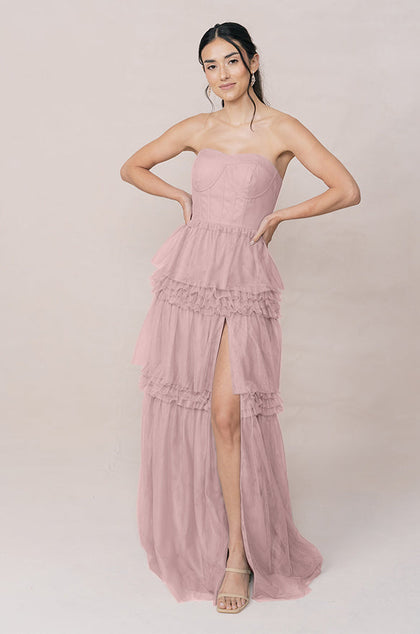 Adeline Tulle Dress | Made To Order | Blush