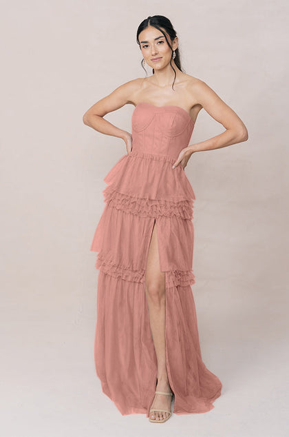 Adeline Tulle Dress | Made To Order | Desert Rose
