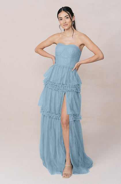 Adeline Tulle Dress | Made To Order | French Blue