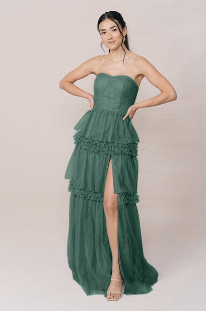 Adeline Tulle Dress | Made To Order | Greenery