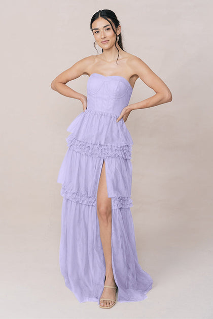 Adeline Tulle Dress | Made To Order | Light Lavender