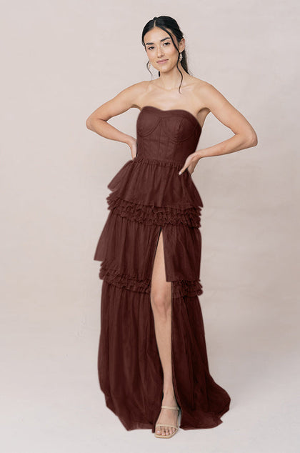 Adeline Tulle Dress | Made To Order | Mahogany
