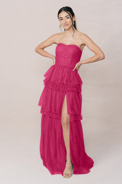 Adeline Tulle Dress | Made To Order | Malibu Pink