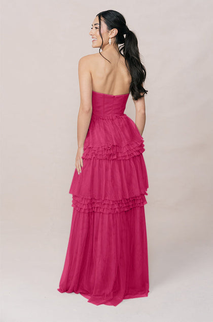 Adeline Tulle Dress | Made To Order | Malibu Pink