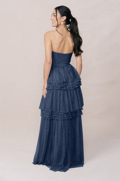 Adeline Tulle Dress | Made To Order | Navy