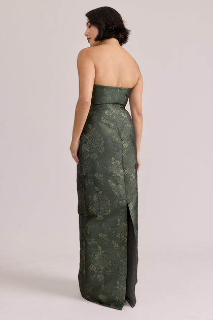 Model: Clarissa; Size: 6; Color: Deep Olive