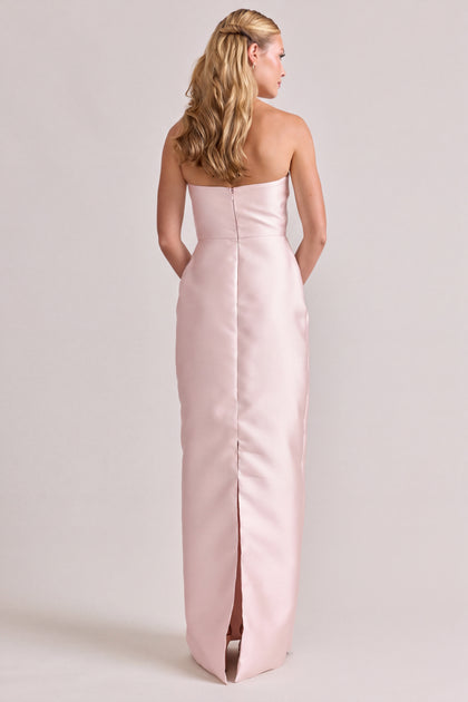 Adrienne Mikado Dress | Light Pink