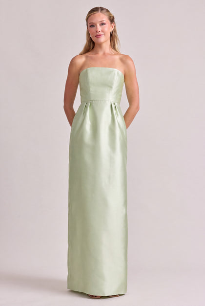 Adrienne Mikado Dress | Lily Green