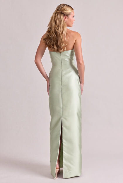Adrienne Mikado Dress | Lily Green