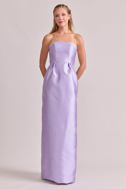 Adrienne Mikado Dress | Violet