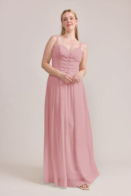Alena Chiffon Dress | Made To Order | Blushing Bride