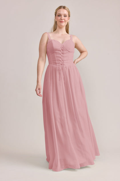 Alena Chiffon Dress | Made To Order | Blushing Bride