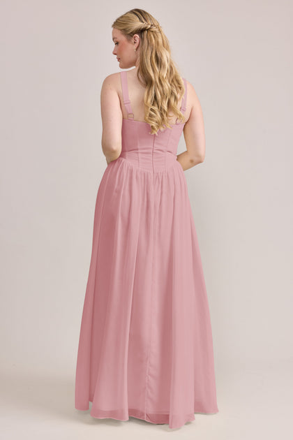Alena Chiffon Dress | Made To Order | Blushing Bride