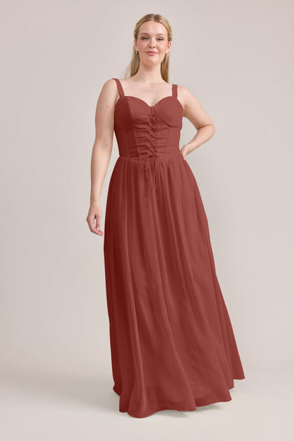 Alena Chiffon Dress | Made To Order | Cinnamon Rose