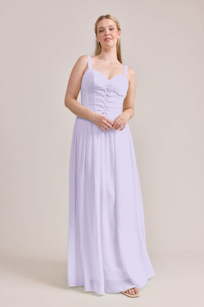 Alena Chiffon Dress | Made To Order | Light Lavender