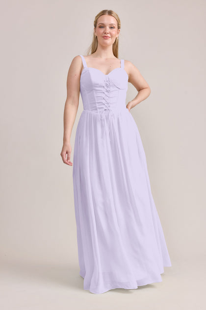 Alena Chiffon Dress | Made To Order | Light Lavender