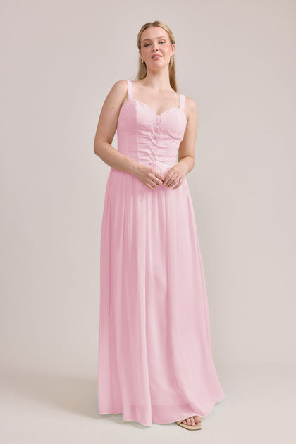 Alena Chiffon Dress | Made To Order | Perfect Pink