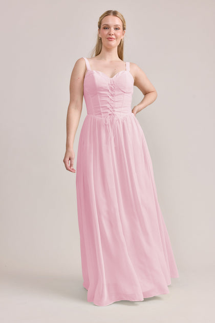 Alena Chiffon Dress | Made To Order | Perfect Pink