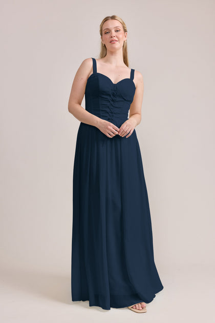 Alena Chiffon Dress | Made To Order | Romantic Blue