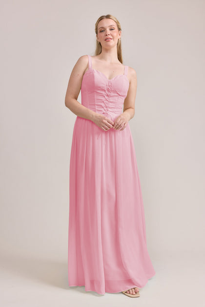 Alena Chiffon Dress | Made To Order | Rosette