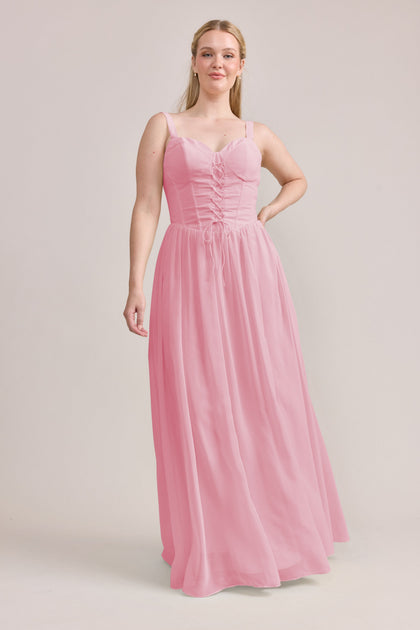 Alena Chiffon Dress | Made To Order | Rosette