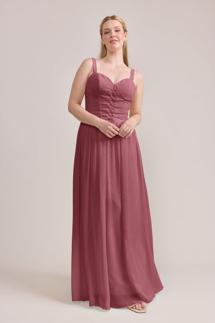 Alena Chiffon Dress | Made To Order | Rosewood