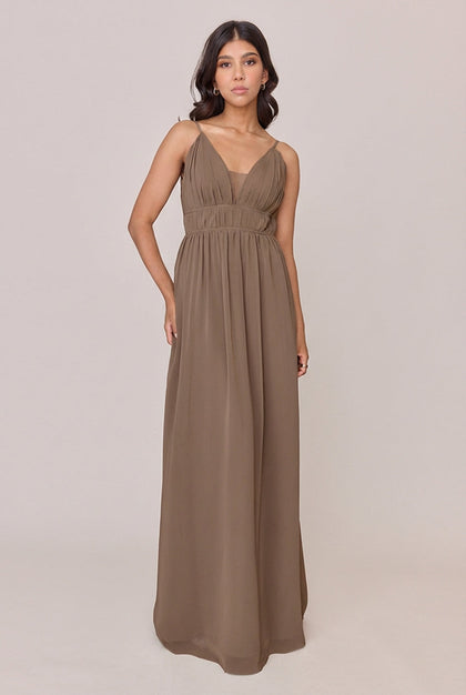 Alma Chiffon Dress | Made To Order | Truffle