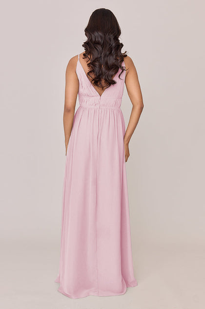 Alma Chiffon Dress | Made To Order | Blush Pink