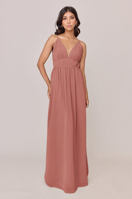 Alma Chiffon Dress | Made To Order | Desert Rose