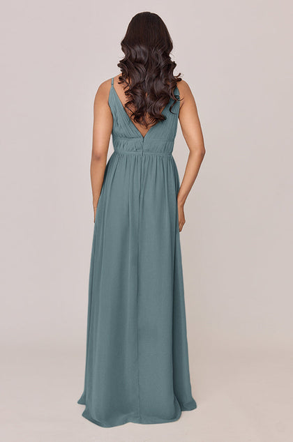 Alma Chiffon Dress | Made To Order | Eucalyptus