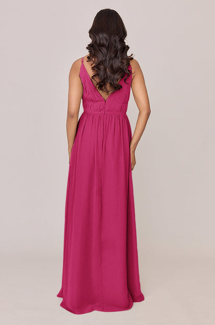 Alma Chiffon Dress | Made To Order | Hot Pink