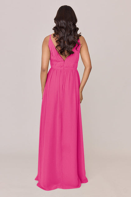 Alma Chiffon Dress | Made To Order | Malibu Pink