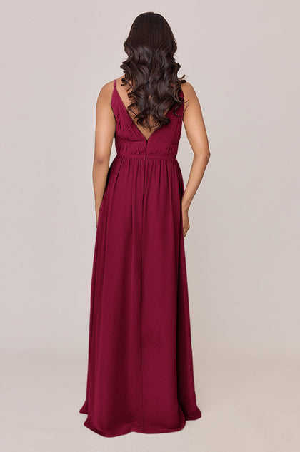Alma Chiffon Dress | Made To Order | Marsala