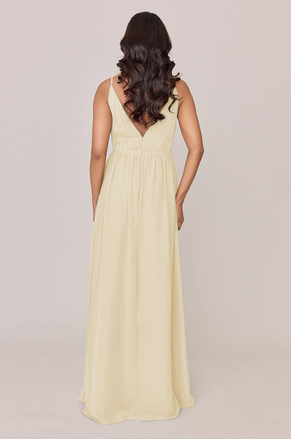 Alma Chiffon Dress | Made To Order | Pale Yellow