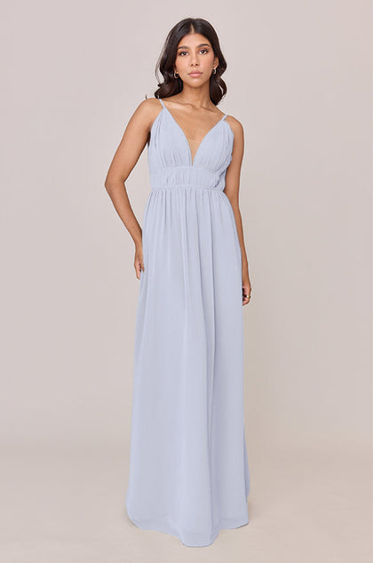 Alma Chiffon Dress | Made To Order | Periwinkle