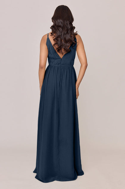 Alma Chiffon Dress | Made To Order | Romantic Blue