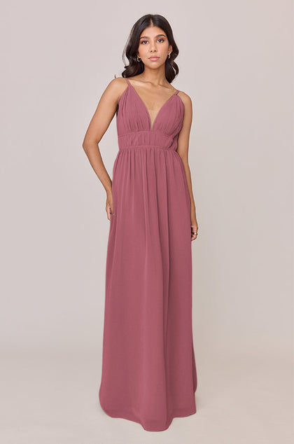 Alma Chiffon Dress | Made To Order | Rosewood