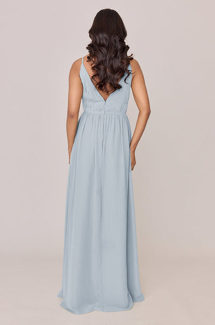 Alma Chiffon Dress | Made To Order | Sky Blue