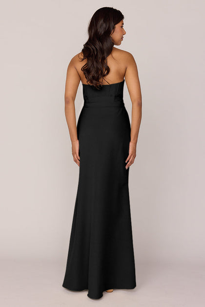 Amara Crepe Dress | Made To Order | Black